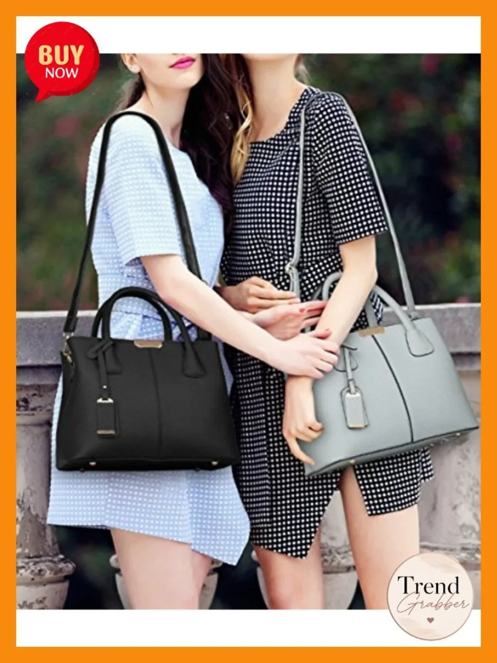 Top-handle Cross Body Handbag Middle Size Durable PU Leather Tote Bag